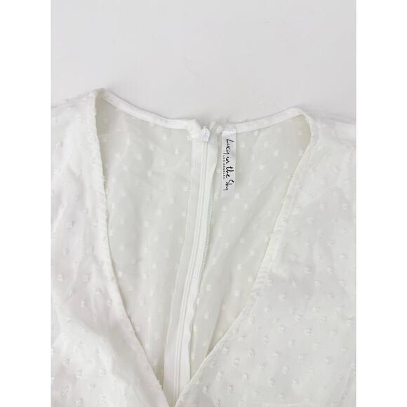 Lucky in the Sky White Tiered Mini Dress - Size Small - Picture 6 of 6